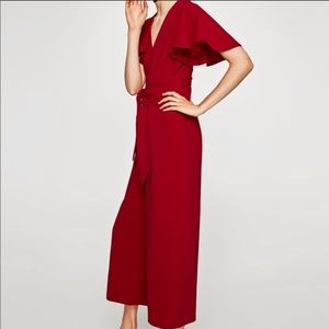 Zara Red Jumpsuit